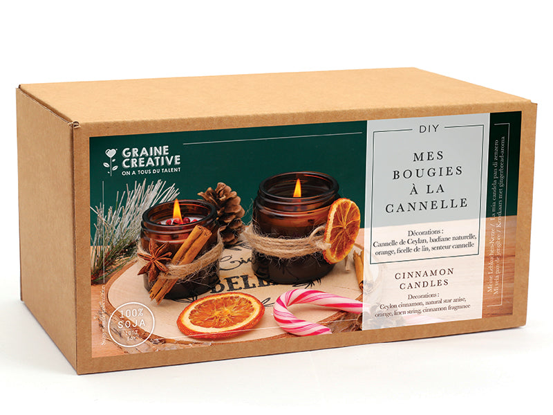 Achat Coffret diy mes bougies a la cannelle