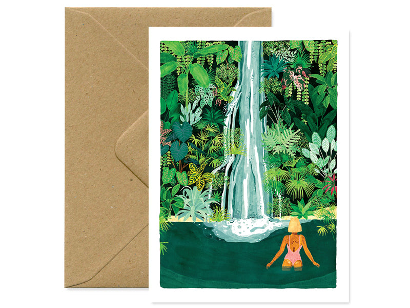 Achat Carte aquarelle - cascade - ATWS
