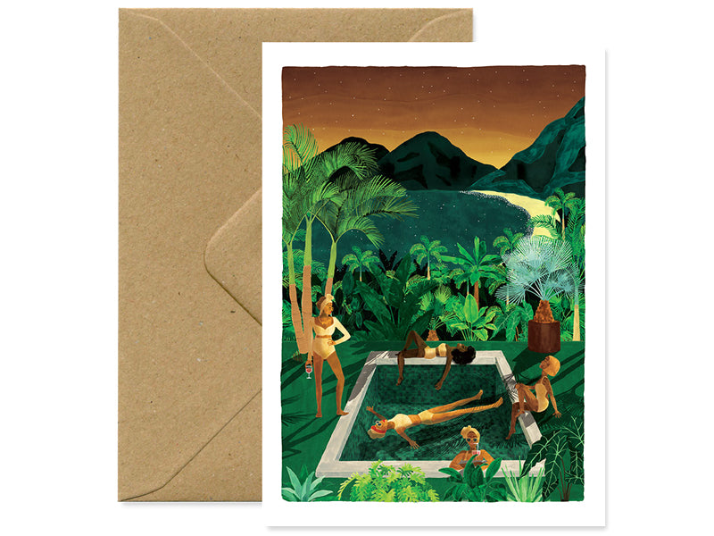Achat Carte aquarelle - soirée filles - ATWS