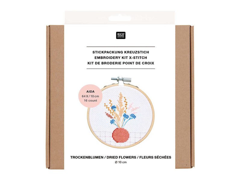 Achat Kit de broderie fleurs séchées - Rico Design