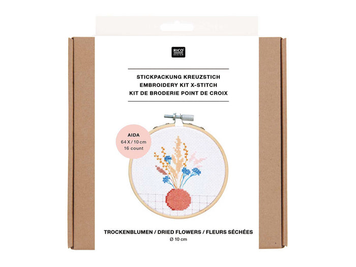 Achat Kit de broderie fleurs séchées - Rico Design