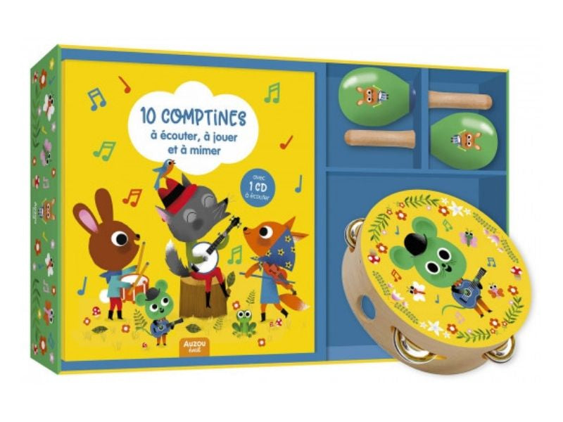 Achat Mon coffret d'éveil musical avec 10 comptines Auzou