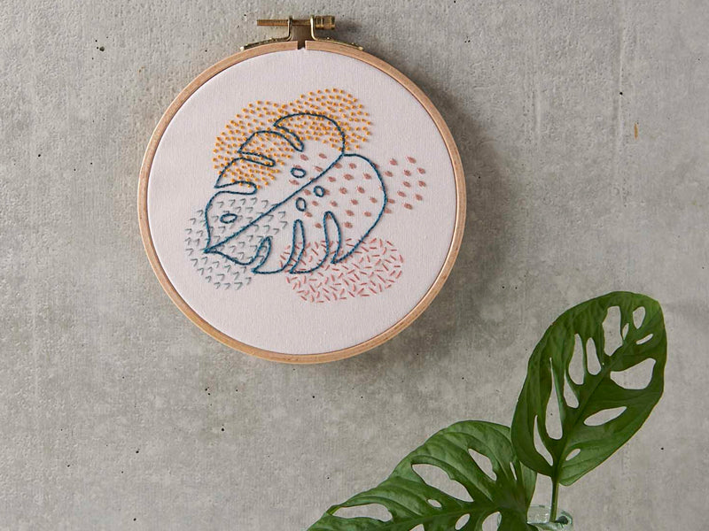 achat KIT DE BRODERIE MONSTERA - RICO DESIGN