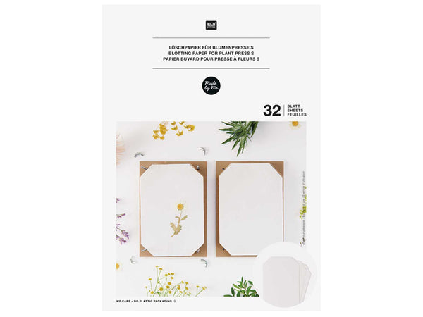 Accessoires Pour Presse à Fleurs - 6 Feuilles Buvard + 6 Intercalaires + 6 Mousses - 25,4x15,2 Cm, Réutilisables - 8