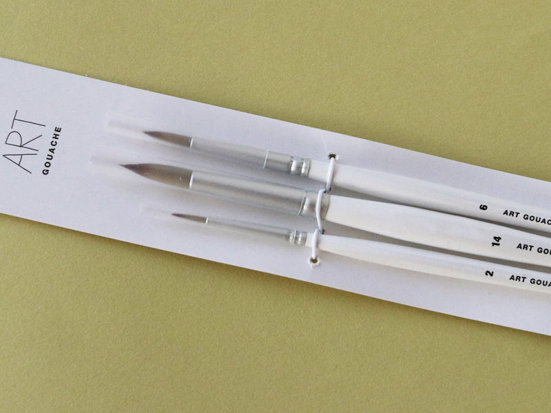 achat Lot de 3 pinceaux synthétiques gouache - Rico Design