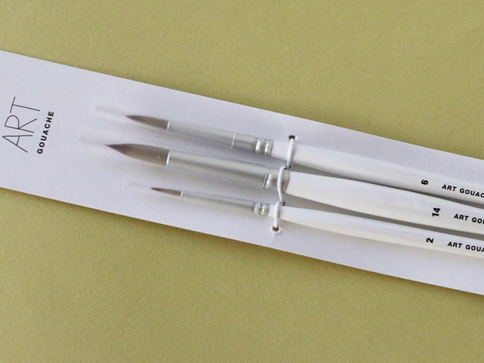 Achat Lot de 3 pinceaux synthétiques gouache - Rico Design
