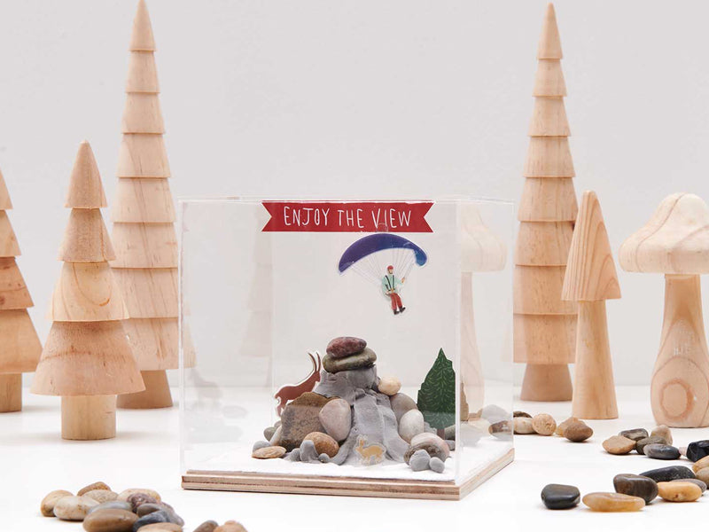 Achat Cloche de décoration cube taille L - Rico Design