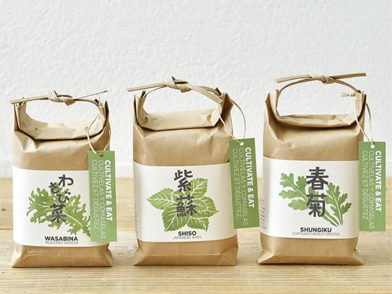 Achat Kit "Cultivez et mangez" - chrysanthème comestible - Petit sac japonais pour faire pousser une plante