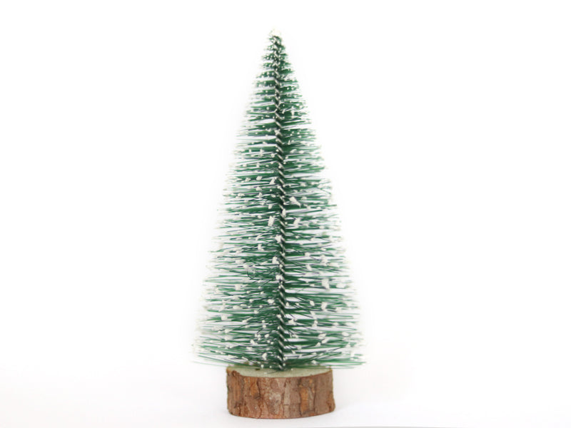 Achat Mini sapin de Noël vert enneigé - 14 cm