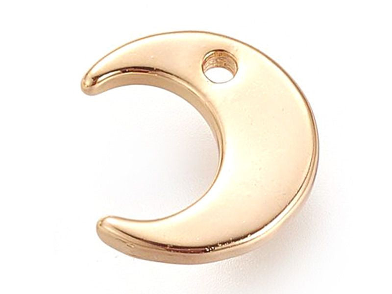 Achat Pendentif lune - doré à l'or fin 18k sans nickel - 9 mm