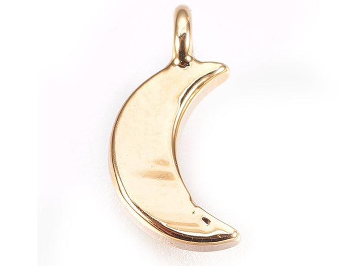 Achat Pendentif lune - doré à l'or fin 18k sans nickel - 8 mm