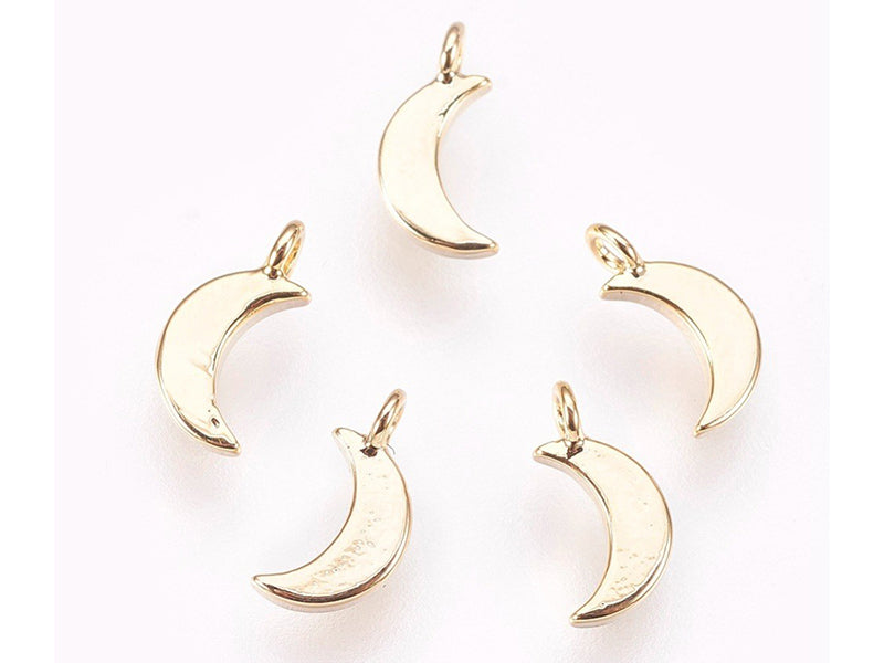 Achat Pendentif lune - doré à l'or fin 18k sans nickel - 8 mm