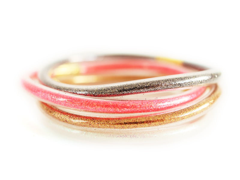 achat Bracelet jonc bouddhiste fantaisie à l'unité - cuivre - paillettes fines