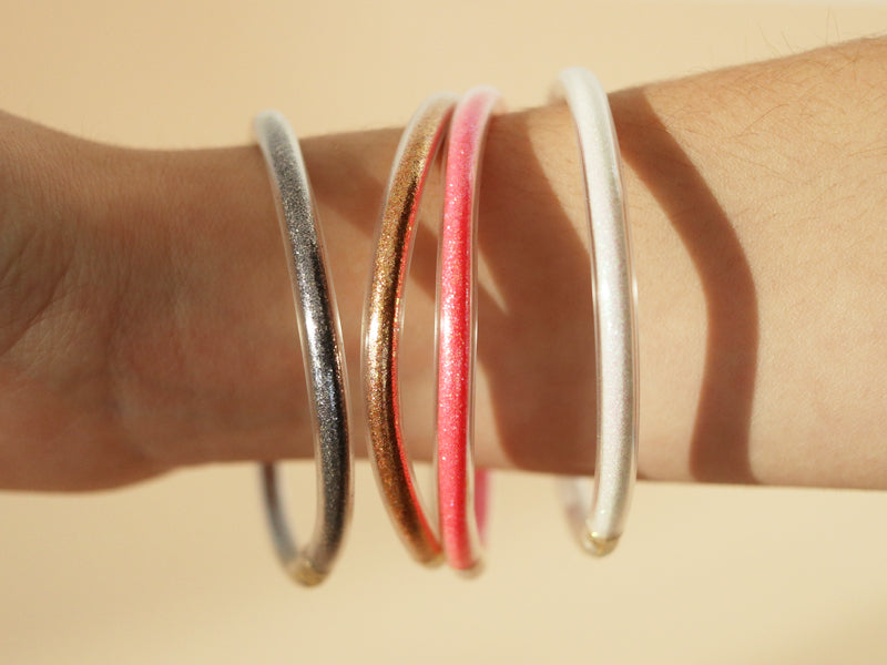 achat Bracelet jonc bouddhiste fantaisie à l'unité - cuivre - paillettes fines