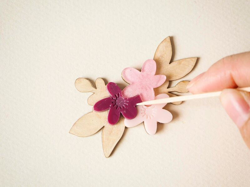 achat Kit DIY Bijouterie - Mes broches fleuries en acrylique