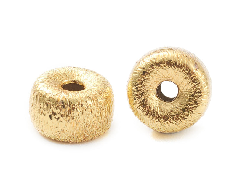 Achat Perle ronde en laiton - Doré à l'or fin 18k