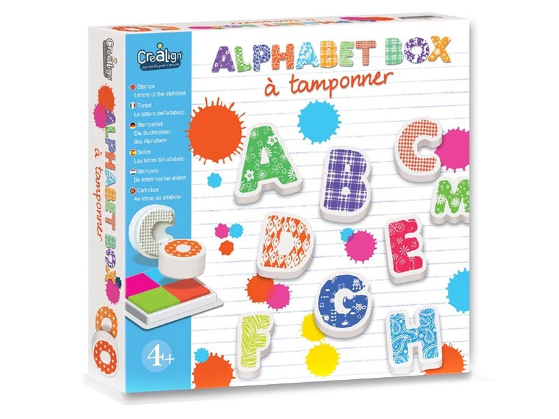 Achat Coffret alphabet box à tamponner - Créa Lign'