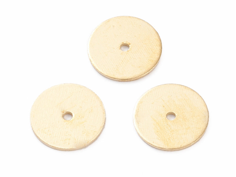 Achat 20 perles intercalaires heishi - Doré à l'or fin 18k - 8 x 0,5 mm