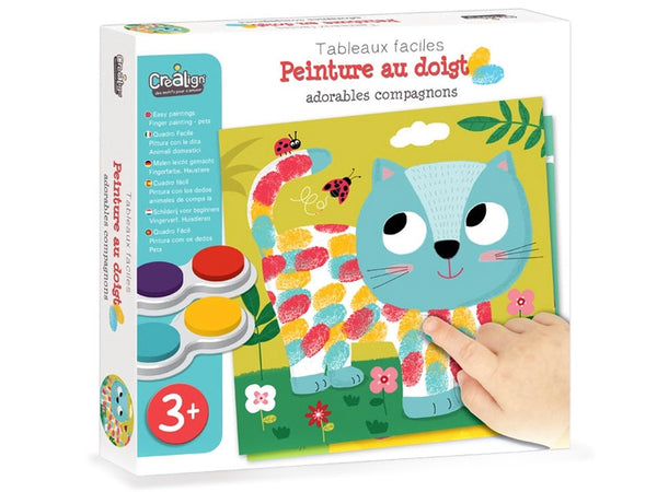 Animaux D'empreintes Digitales Faciles Pour Les Enfants Jeu D'art De