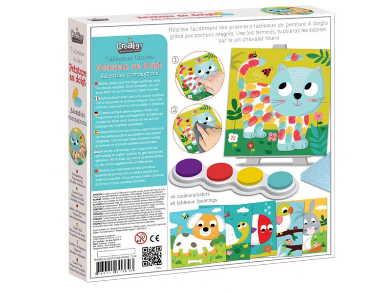 achat Coffret de peinture au doigt "Adorables compagnons"