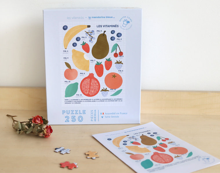 achat Puzzle 250 pièces 40x30 cm Les vitaminés par La mandarine bleue
