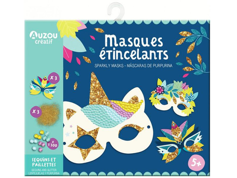 Achat Coffret créatif - mes masques étincellants - 3 masques à décorer