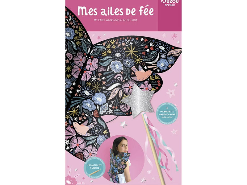 Achat Coffret créatif - Mes ailes de fée et ma baguette magique - Editions Auzou