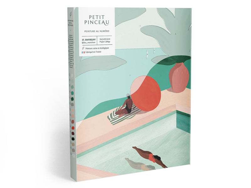 Achat Coffret peinture au numéro - Petit Pinceau - St Barthélemy par Léa Morichon
