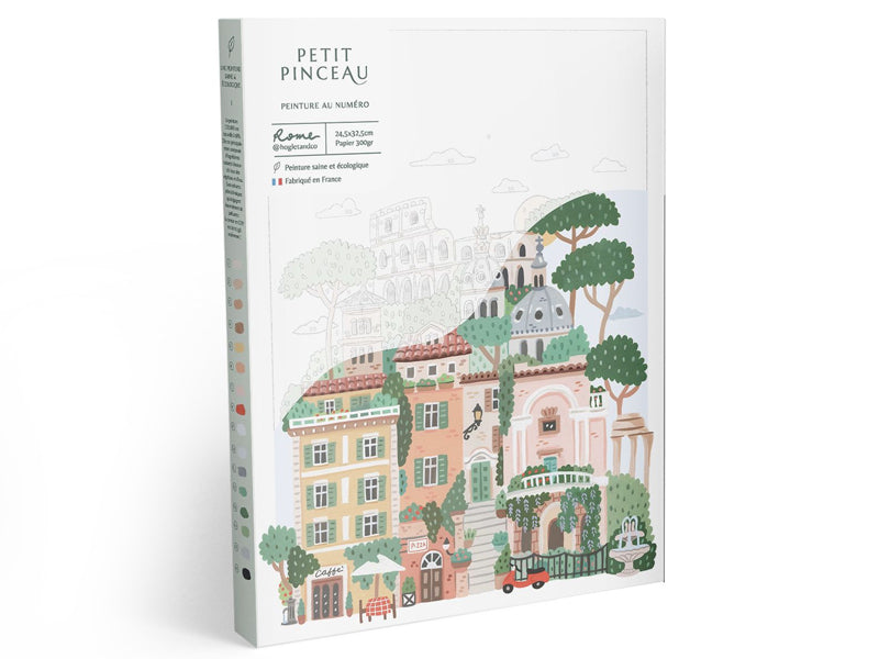 Achat Coffret peinture au numéro - Petit Pinceau - Rome par Hoglet and co