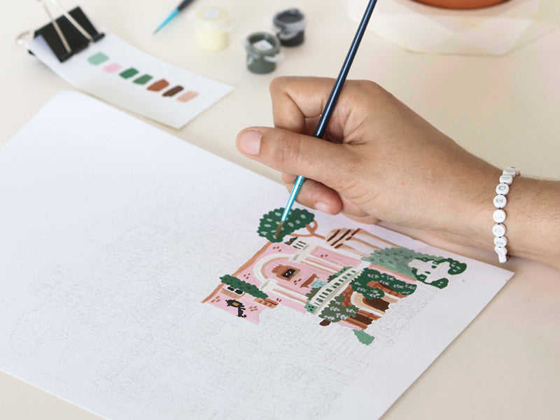 achat Coffret peinture au numéro - Petit Pinceau - Rome par Hoglet and co