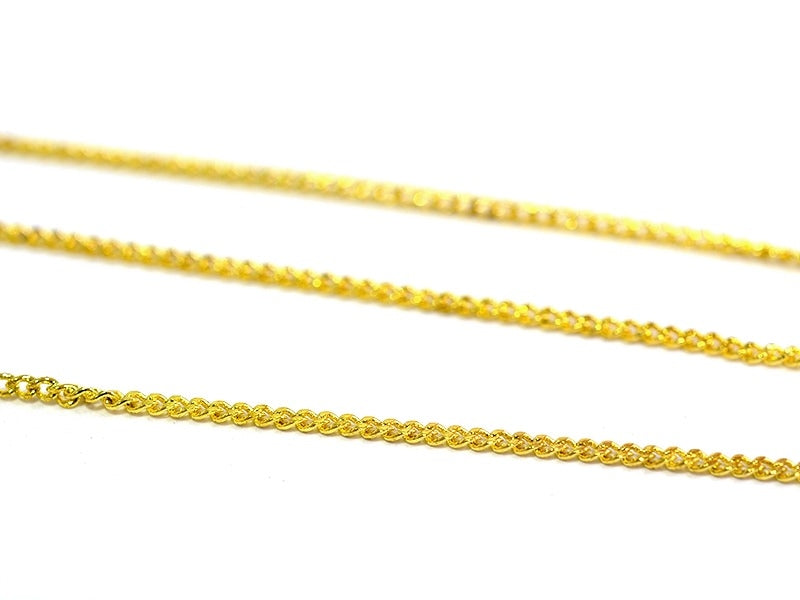 achat Chaine gourmette 1mm couleur or x 20 cm