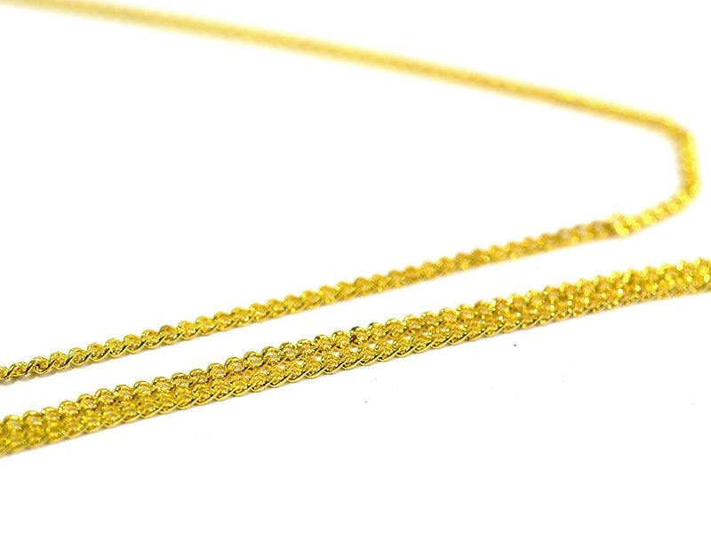 achat Chaine gourmette 1mm couleur or x 20 cm