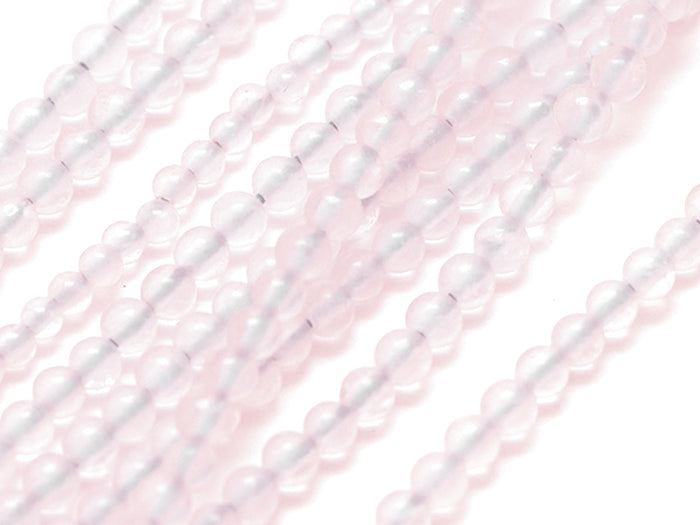 Achat Lot de 50 perles naturelles 2 mm - Quartz rose