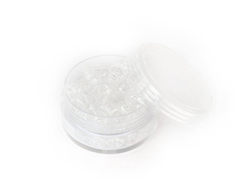Achat Boite de perles rondelles heishi en plastique 6 mm - Transparent