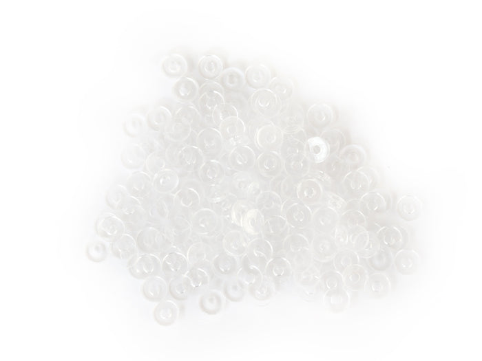 Achat Boite de perles rondelles heishi en plastique 6 mm - Transparent