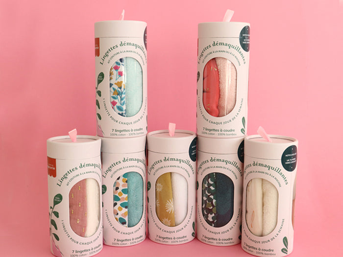 Achat Kit couture - 7 lingettes démaquillantes à coudre - Champs
