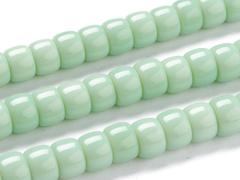 Achat Lot de 20 perles en verre opaque - Vert clair