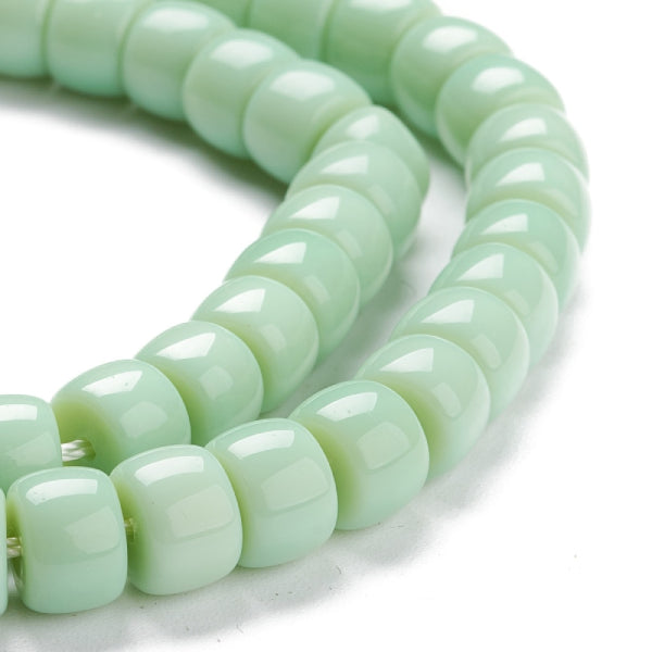 achat Lot de 20 perles en verre opaque - Vert clair