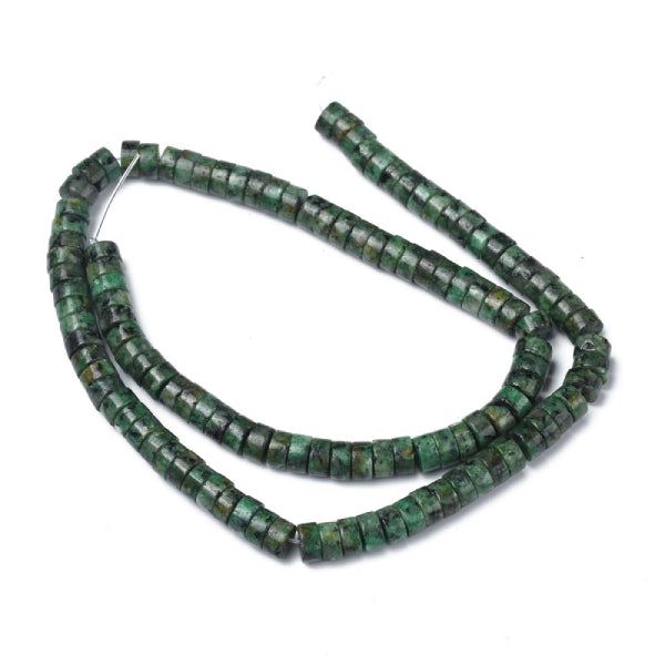 Achat Lot de 20 perles heishi naturelles 6 mm - Jaspe africain