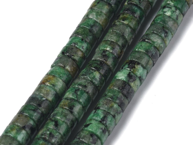 Achat Lot de 20 perles heishi naturelles 6 mm - Jaspe africain