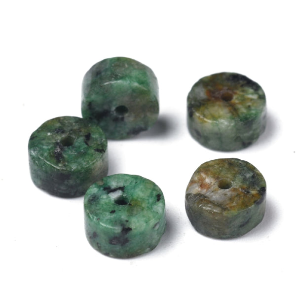 achat Lot de 20 perles heishi naturelles 6 mm - Jaspe africain