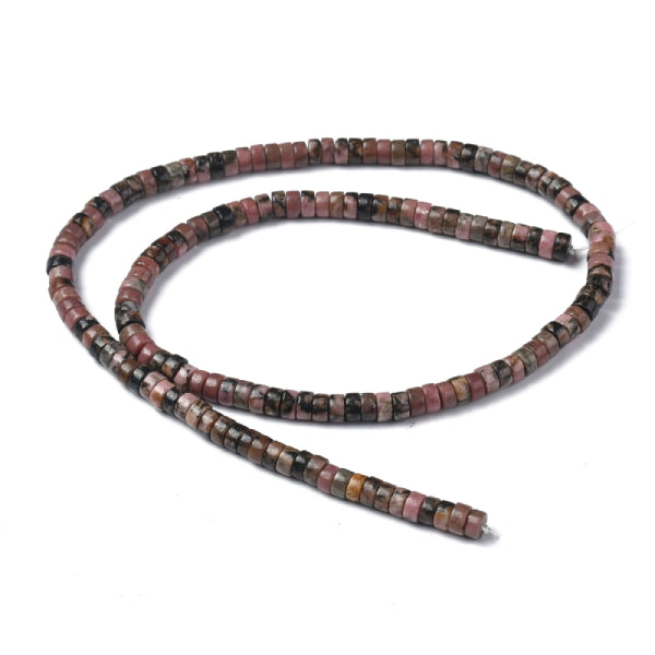 Achat Lot de 20 perles heishi naturelles - Rhodonite