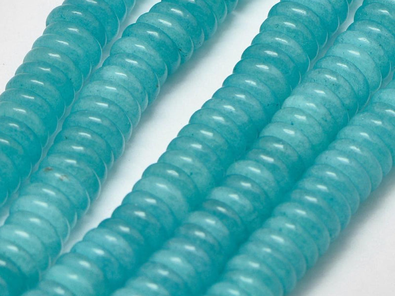 Achat Lot de 20 perles heishi naturelles 6 mm - Jade turquoise