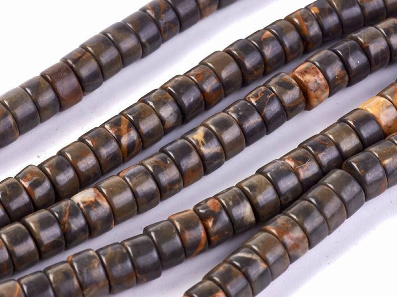 Achat Lot de 20 perles heishi naturelles 6 mm - Jaspe