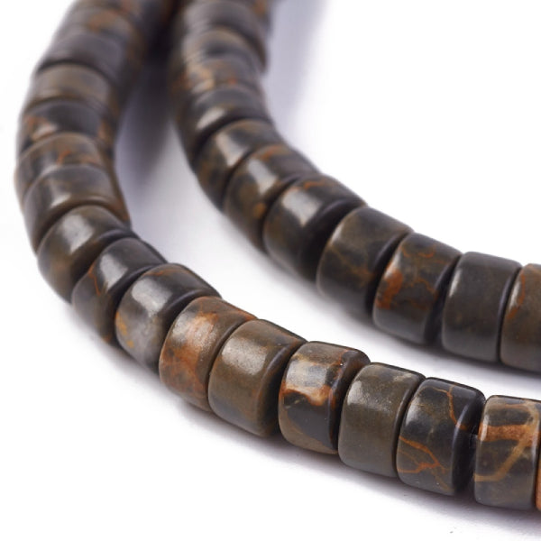 achat Lot de 20 perles heishi naturelles 6 mm - Jaspe