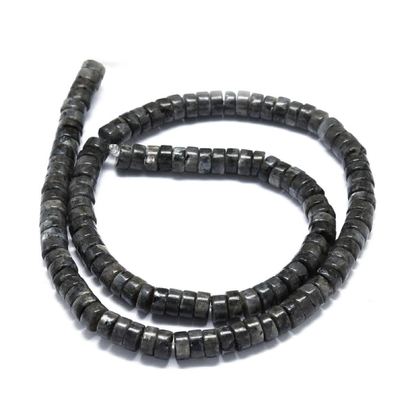 Achat Lot de 20 perles heishi naturelles 6 mm - Labradorite naturelle