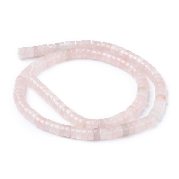 Achat Lot de 20 perles heishi naturelles 6 mm - Quartz rose