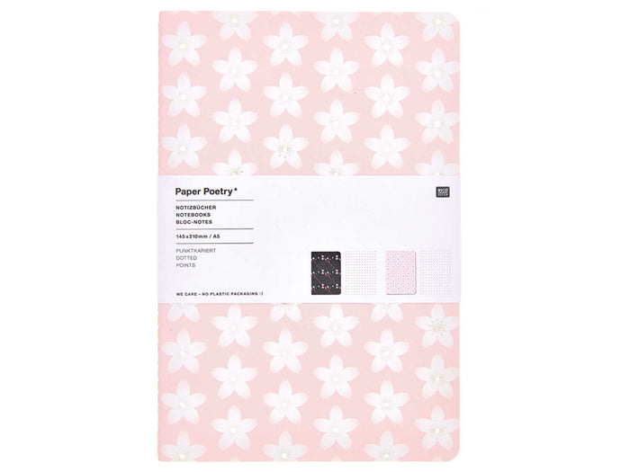 Achat Bloc notes A5 Sakura Sakura - Rose et noir