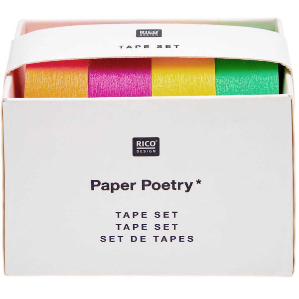 Achat Lot de 4 Masking tapes fluo - Rico Design