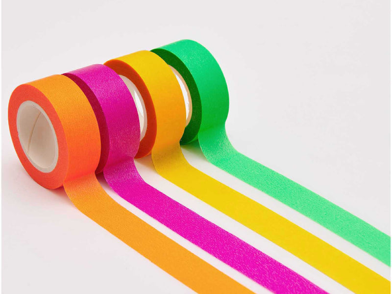 achat Lot de 4 Masking tapes fluo - Rico Design